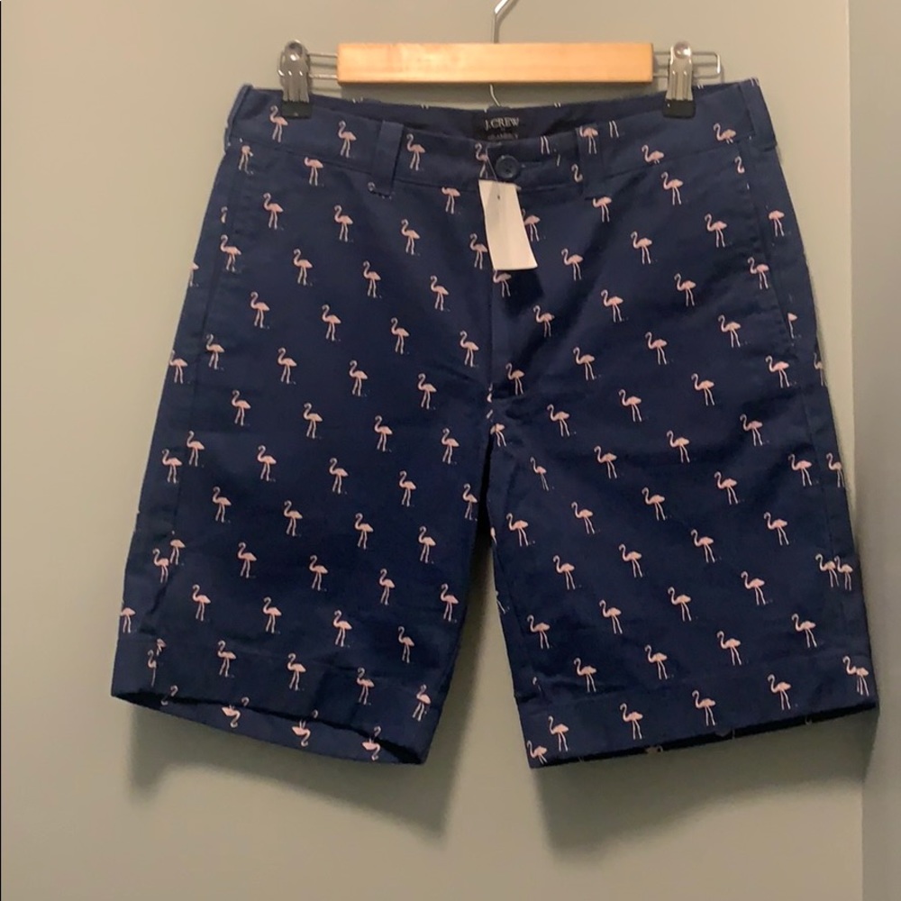 J. Crew Flamingo Shorts